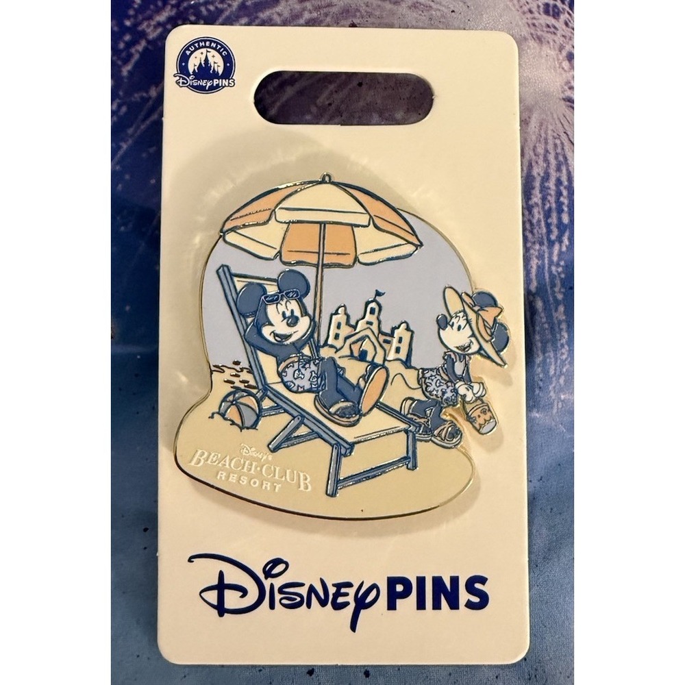 2026 Disney Parks Beach Club Resort Pin Mickey & Minnie